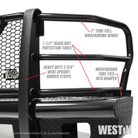 Westin/HDX Bandit 17-19 Ford F-250 / F-350 Front Bumper - Textured Black - 58-31125