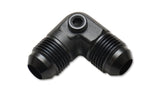 Vibrant -8AN to -8AN Male 90 Degree Union Adapter Fitting with 1/8in NPT Port - 16538