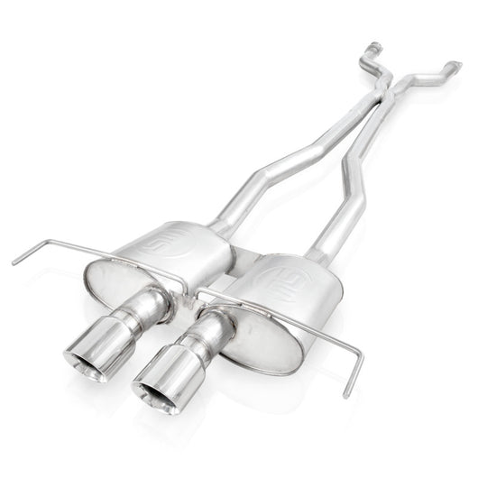 Stainless Works 2009-15 Cadillac CTS-V Coupe 3in Catback System X-Pipe Chambered Mufflers 4in Tips - CTSV9CPCBC