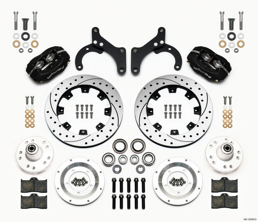 Wilwood Forged Dynalite Front Kit 12.19in Drilled 59-64 Chevy Impala / 63-64 Corvette - 140-12459-D
