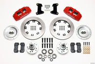 Wilwood Dynapro 6 Front Hub Kit 12.19in Red 74-80 Pinto/Mustang II Disc Spindle only - 140-10742-R