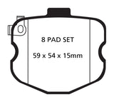 EBC 10-13 Chevrolet Corvette (C6) 6.2 Grand Sport Redstuff Rear Brake Pads - DP31771/4C