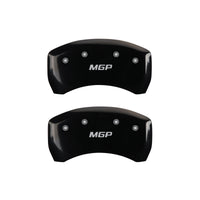 MGP 4 Caliper Covers Engraved Front & Rear MGP Black finish silver ch - 15212SMGPBK