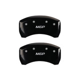 MGP 4 Caliper Covers Engraved Front & Rear MGP Black finish silver ch - 11200SMGPBK