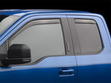 WeatherTech 2015+ Ford F-150 SuperCab Front and Rear Side Window Deflectors - Light Smoke - 74765