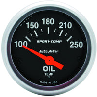 Autometer Sport-Comp 52mm SSE 100-250F Oil Temperature Gauge - 3347