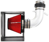 Spectre 15-18 Ford Edge V6-3.5L F/I Air Intake Kit - Polished w/Red Filter - 9070