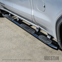 Westin 2019 Chevrolet Silverado Double Cab w/ 6.5in Bed PRO TRAXX 5 W2W Oval Nerf Step Bars - Black - 21-534715