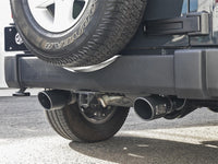 aFe Rebel Series 2.5in 409 SS Cat-Back Exhaust w/ Black Tips 2007+ Jeep Wrangler (JK) V6 3.6L/3.8L - 49-48062-B