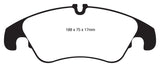 EBC 11 Audi A6 2.0 Turbo Greenstuff Front Brake Pads - DP22022