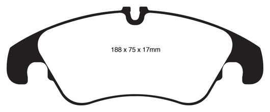 EBC 11 Audi A6 2.0 Turbo Redstuff Front Brake Pads - DP32022C