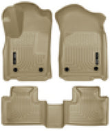 Husky Liners 16 Dodge Durango/Jeep Grand Cherokee Weatherbeater Tan Front & 2nd Seat Floor Liners - 99153