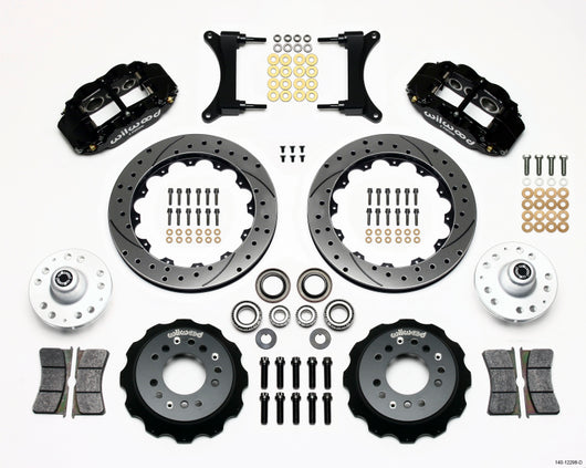 Wilwood Narrow Superlite 6R Front Hub Kit 12.88in Drilled 79-87 GM G Body - 140-12298-D
