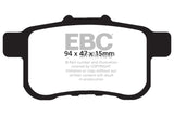 EBC 09-14 Acura TSX 2.4 Redstuff Rear Brake Pads - DP31987C