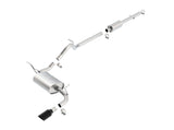 Borla 12-14 Jeep Wrangler V6 4WD Cat-Back 2.5inx2.25in Single Square Rolled Angle Cut Rear - 140461BC