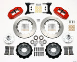 Wilwood Narrow Superlite 6R Front Hub Kit 14.00in Red 79-87 GM G Body - 140-12299-R