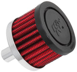 K&N Steel Base Crankcase Vent Filter .5in Vent OD x 2in OD x 1.5in Height - 62-1010