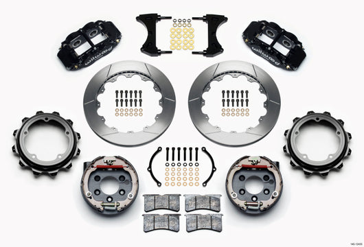 Wilwood Narrow Superlite 4R Rear P-Brk Kit 12.88in Strange Eng Floater 3.49in Offset - 140-12435