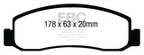 EBC 08-10 Ford F250 (inc Super Duty) 5.4 (2WD) Greenstuff Front Brake Pads - DP61892