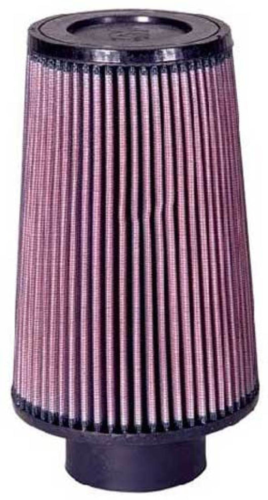 K&N Filter Universal Rubber Filter 3.25  Flange 5.5 Base 4.6875 Top 8 Height - RU-5122
