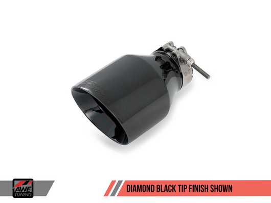 AWE Tuning Mk5 Jetta Mk6 Sportwagen 2.5L Touring Edition Exhaust - Diamond Black Tips - 3015-23048