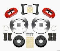 Wilwood Narrow Superlite 4R Front Kit 12.19in Drilled Red 87-89 Jeep YJ - 140-12576-R