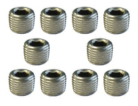 Torque Solution Stainless Steel 1/8 in NPT Plug: Universal 10 Pack - TS-NPT-18.10