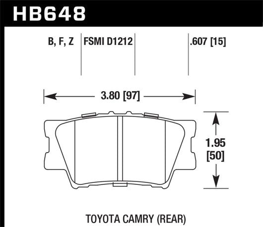Hawk HPS Street Brake Pads - HB648F.607