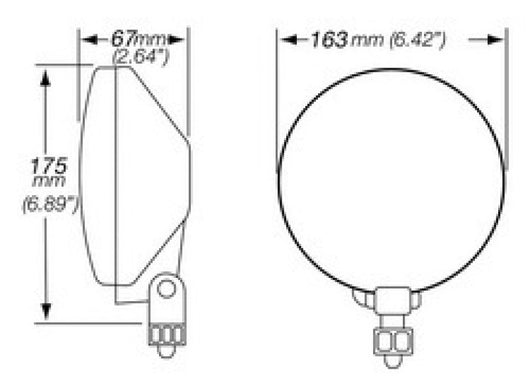 Hella 500 Series 12V/55W Halogen Driving Lamp Kit - 005750952