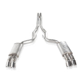 Stainless Works 2018+ Ford Mustang GT 3in Redline Series Catback H-Pipe w/Active Valves & Quad Tips - M18CBHFCV
