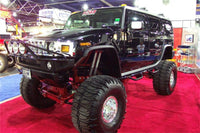 N-Fab Nerf Step 03-10 Hummer H2 SUV 4 Door - Gloss Black - W2W - 3in - H0365