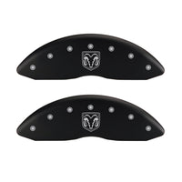 MGP 4 Caliper Covers Engraved Front RAM Engraved Rear RAMHEAD Red finish silver ch - 55002SRMHRD