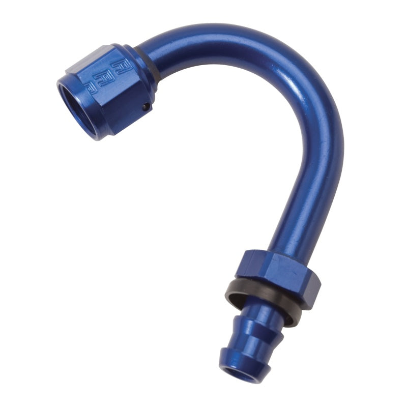 Russell Performance -6 AN Twist-Lok 150 Degree Hose End (1in Radius) - 624300
