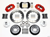 Wilwood Narrow Superlite 6R Front Hub Kit 12.88in Red Magnum Force Drop Spndle - 140-11548-R