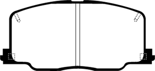 EBC 90-91 Lexus ES250 2.5 Yellowstuff Front Brake Pads - DP4725R