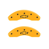 MGP 2 Caliper Covers Engraved Front Bowtie Yellow Finish Black Char 2006 Chevrolet HHR - 14230FBOWYL