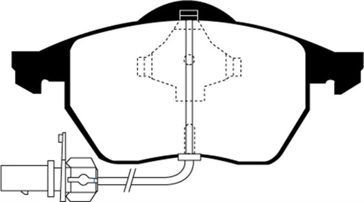 EBC 99-01 Audi A4 1.8 Turbo (B5) Ultimax2 Front Brake Pads - UD5551
