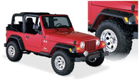 Bushwacker 97-06 Jeep TJ Pocket Style Flares 4pc - Black - 10917-07