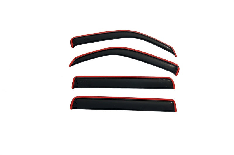 AVS 07-11 Dodge Nitro Ventvisor In-Channel Front & Rear Window Deflectors 4pc - Smoke - 194307