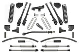 Fabtech 17-19 Ford F250/350 4WD Diesel 8in 4 Link System w/DL 2.25 Resi Shocks & Rear DL Shocks - K2298DL