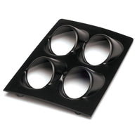 Autometer 68-69 Chevy Camaro / 68-74 Nova Quad Console Pod - Black - 10002