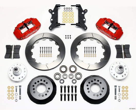 Wilwood Narrow Superlite 6R Front Hub Kit 12.88in Red 60-68 Ford / Mercury Full Size / Galaxie - 140-13630-R