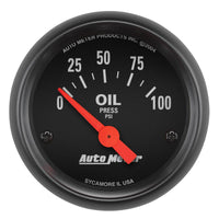 Autometer Z-Series 52mm 0-100PSI Oil Pressure Gauge - 2634
