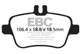 EBC 13+ Mercedes-Benz CLA250 2.0 Turbo Yellowstuff Rear Brake Pads - DP42157R