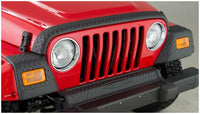 Bushwacker 97-06 Jeep Wrangler Trail Armor Hood Stone Guard and 2 Front Corners - Black - 14005