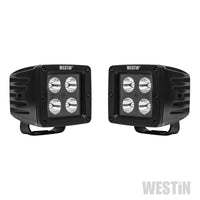 Westin LED Auxiliary Light 3.2in x 3.0in Spot w/5W Cree - Black - 09-12205A-PR