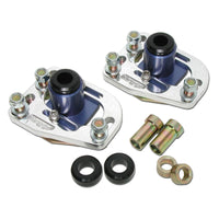 BBK 79-93 Mustang Caster Camber Plate Kit - Silver Anodized Finish - 2525