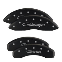 MGP 4 Caliper Covers Engraved Front & Rear MGP Yellow finish black ch - 10128SMGPYL