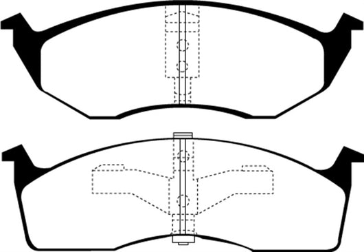 EBC 95-97 Chrysler Concorde 3.3 Yellowstuff Front Brake Pads - DP41065R