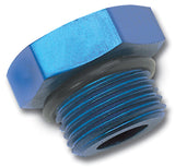 Russell Performance -8 AN Straight Thread Plug (Blue) - 660280